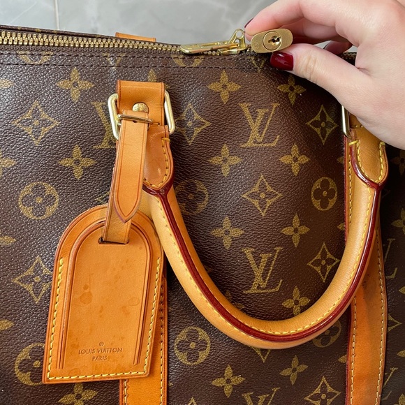 SOLD⚜️Louis Vuitton Monogram Keepall 55 Bandouliere - Picture 6 of 12